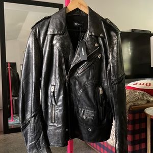 NWT Diesel Leather Jacket